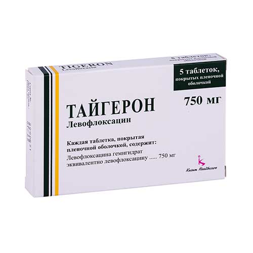 Тайгерон таб. п/о 750мг №5