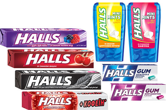 Ledensi HALLS (med limon) 30x12x25g