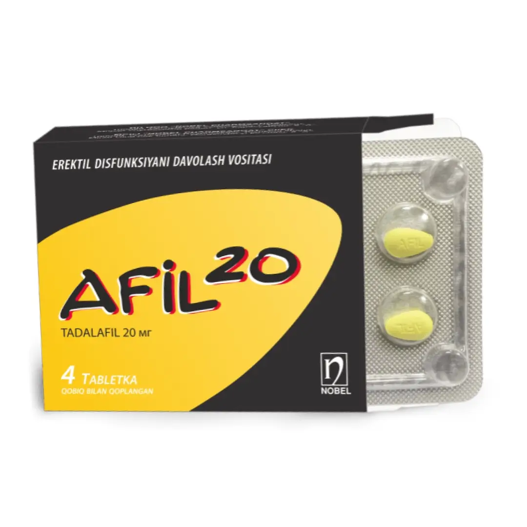 Афил таб. п/о 20мг №4