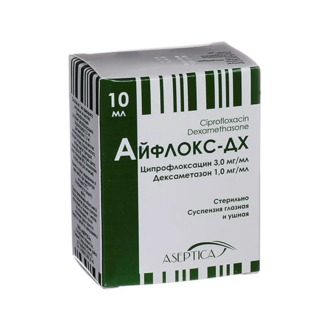 Айфлокс-ДХ сусп. глаз/ушн. 10мл №1