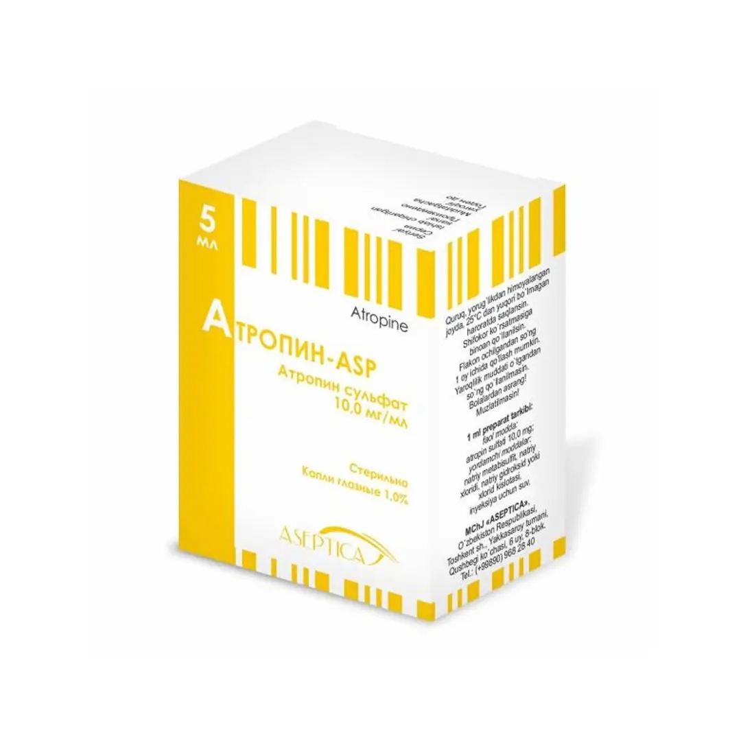 Atropin-ASP kapli gl. 1,0% 5ml №1