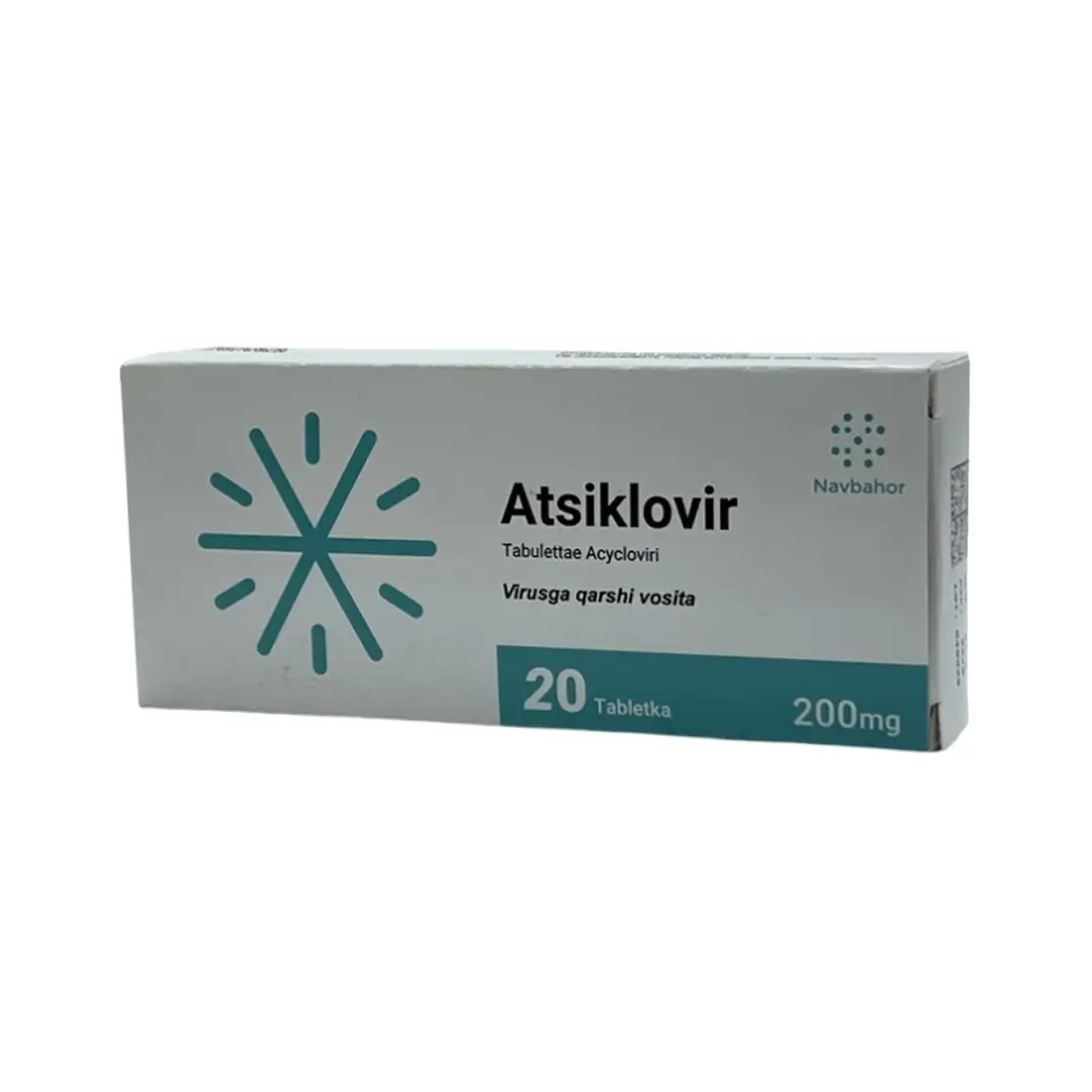 Asiklovir tab. 200mg №20
