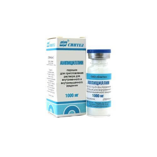 Ampitsillin por. d/in. 1000mg