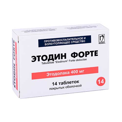 Этодин форте таб. п/о 400мг №14