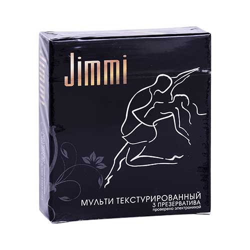 Презервативы натур. латекс гладкие "Jimmi" мультитекст. №3