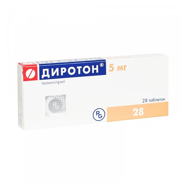 Диротон таб. 5мг №28