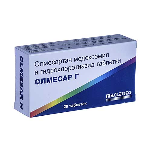 Олмесар Г таб. п/о 20мг+12.5мг №28