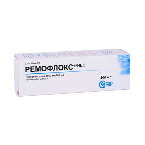 Ремофлокс Нео р-р д/инф. 1000мг/200мл