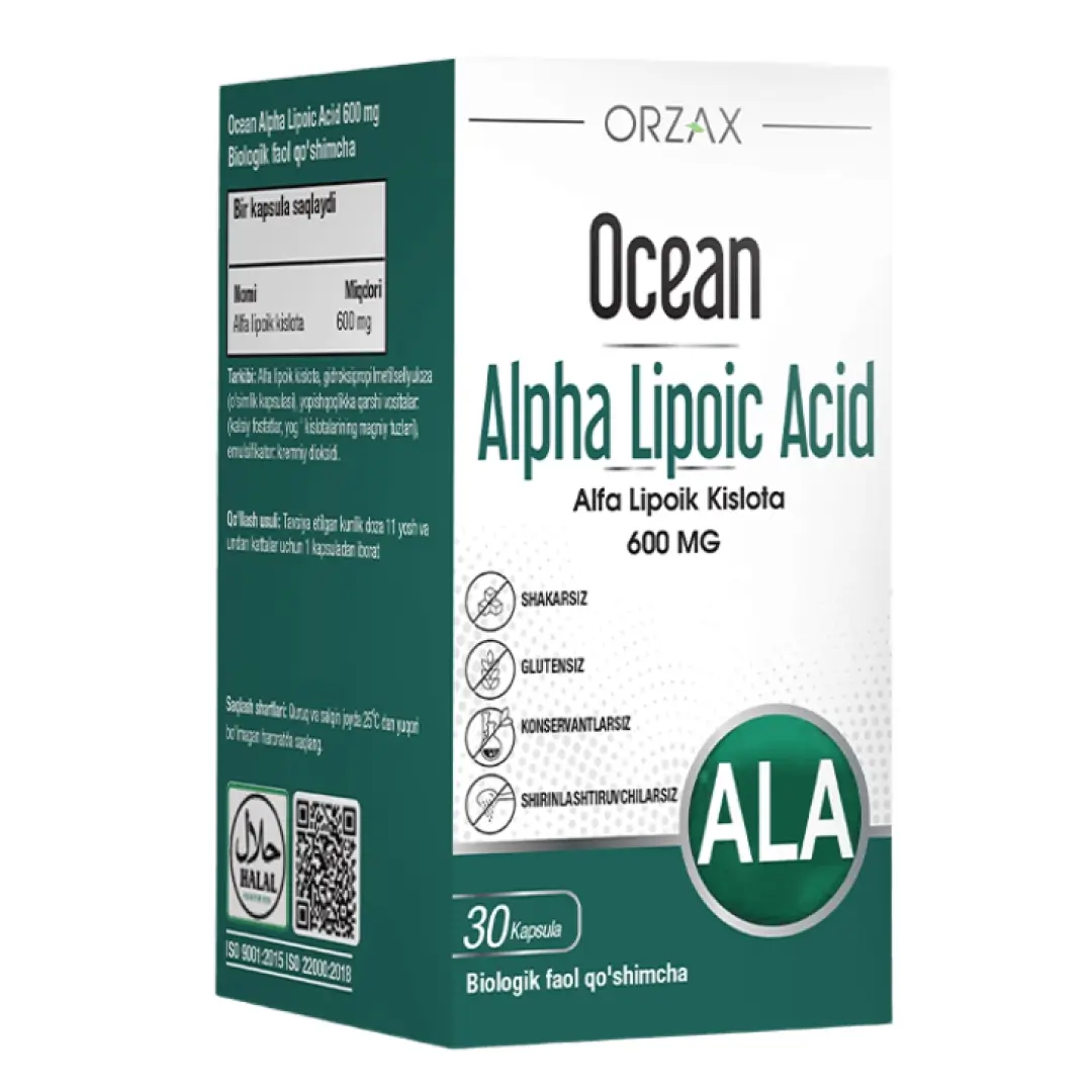 БАД Ocean Alpha lipoic acid 600мг таб. №30