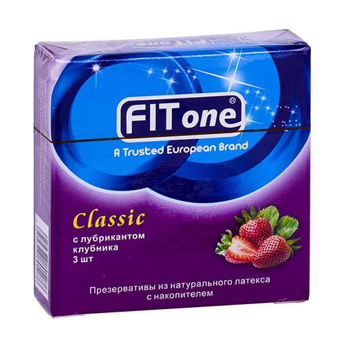 Prezervativi natur. lateks FITONE klubnika №3