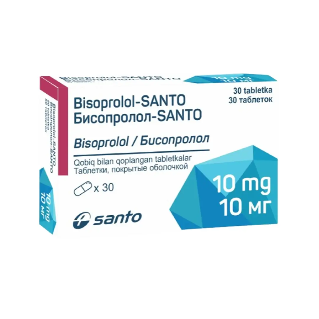 Бисопролол-SANTO таб. 10мг N30
