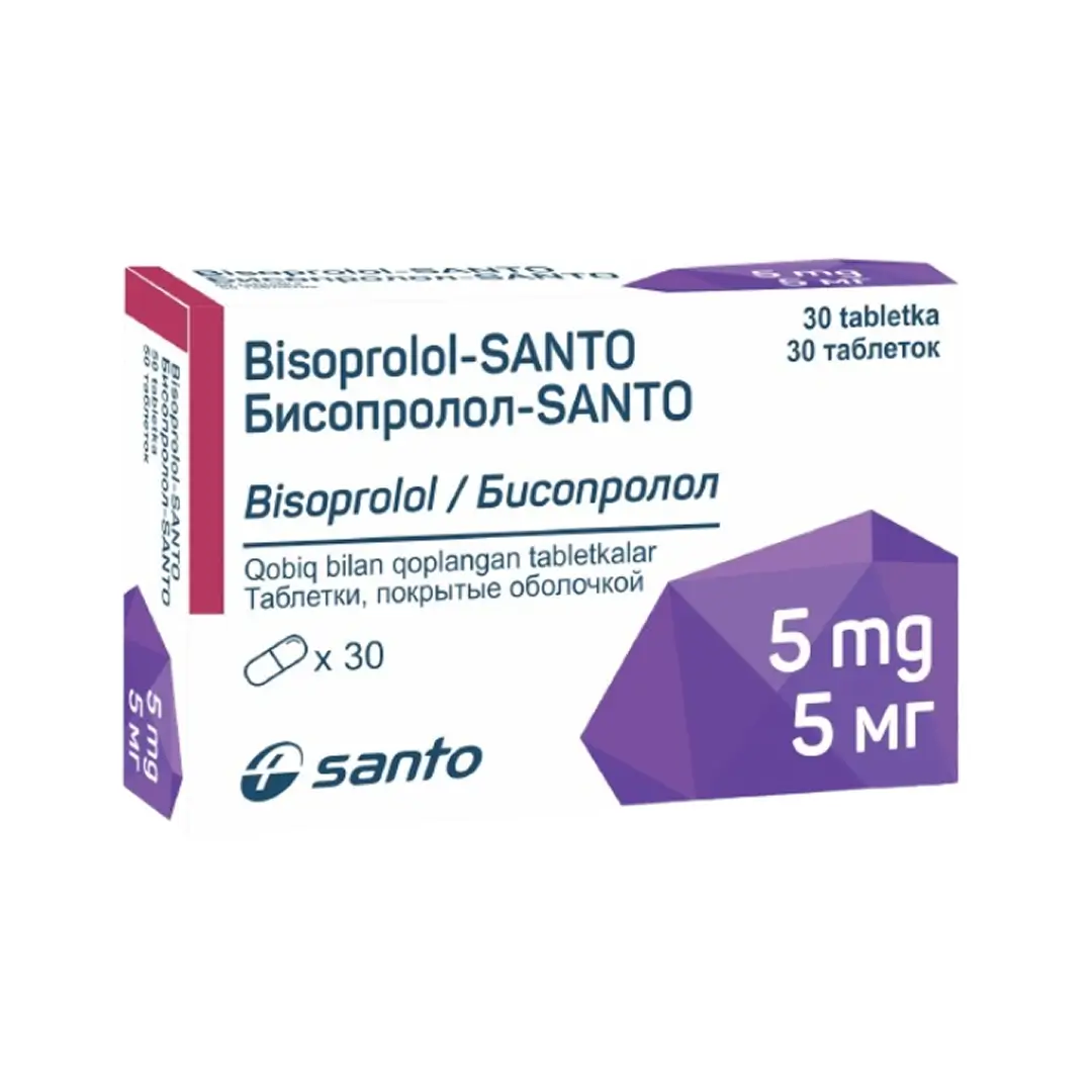 Бисопролол-SANTO таб. 5мг N30