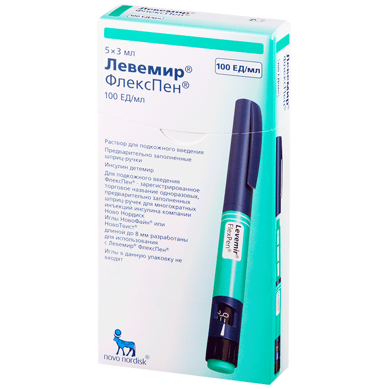 LЕVЕMIR PЕNFILL R-R D/IN 100ЕD/ML 3ML №5 (KARTRIDJ) N5
