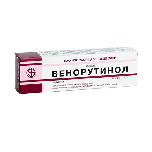 Венорутинол гель 2% 40г