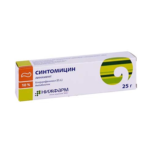 Синтомицин линимент 10% 25г