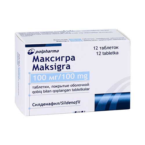 Максигра таб п/о 100мг №12