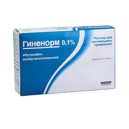 Гиненорм ваг. р-р 0,1% 100мл №5