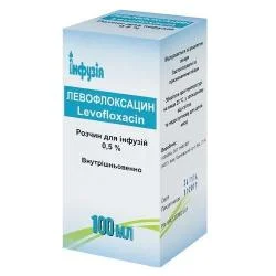 ЛЕВОФЛОКСАЦИН, 0,5%, 100 МЛ, ФЛАК. N1