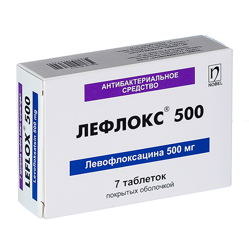 Лефлокс таб. п/о 500мг №7