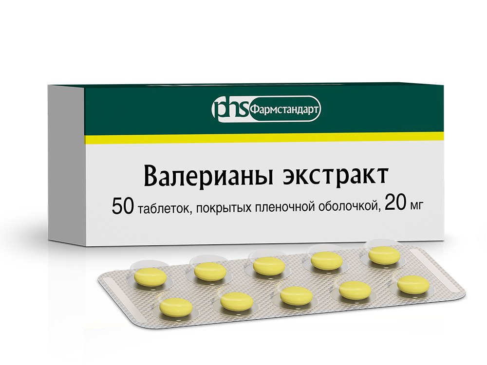 Valeriani ekstrakt tab. 20mg №50