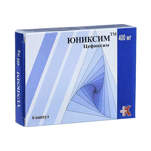 Юниксим капс. 400мг №6