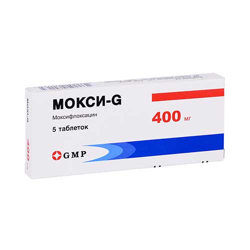 Мокси G таб. 400мг №5