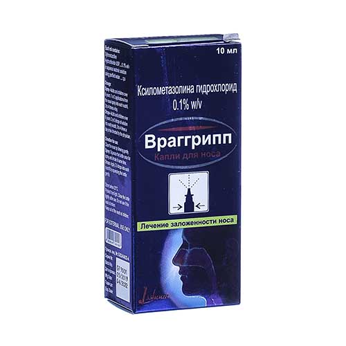 Vraggripp kapli nazal. 0,1% 10ml