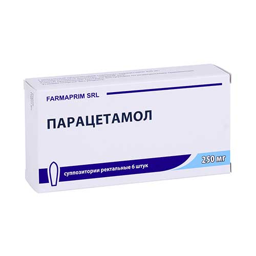 Paratsetamol supp rekt 250 mg №6