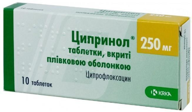Ципринол таб. п/о 250мг №10