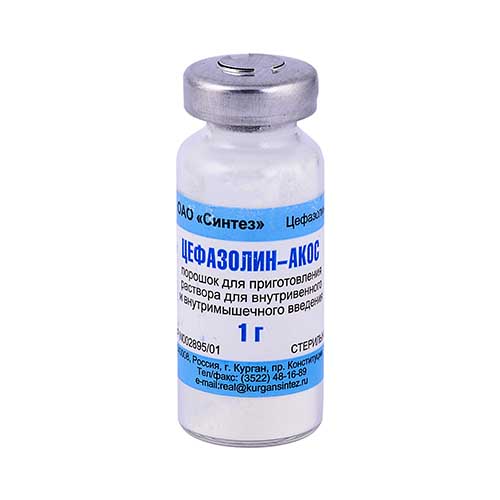 Sefazolin-AKOS por. d/in 1,0g