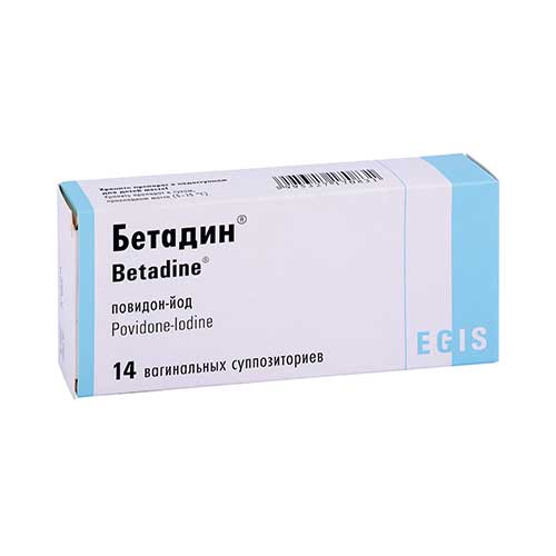 Betadin supp. vagin. 200mg №14