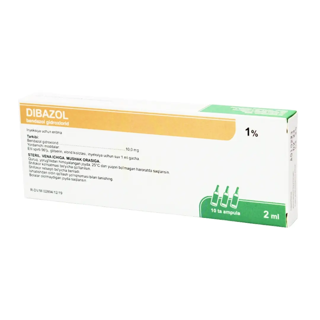 Dibazol r-r d/in. 1% 2ml №10