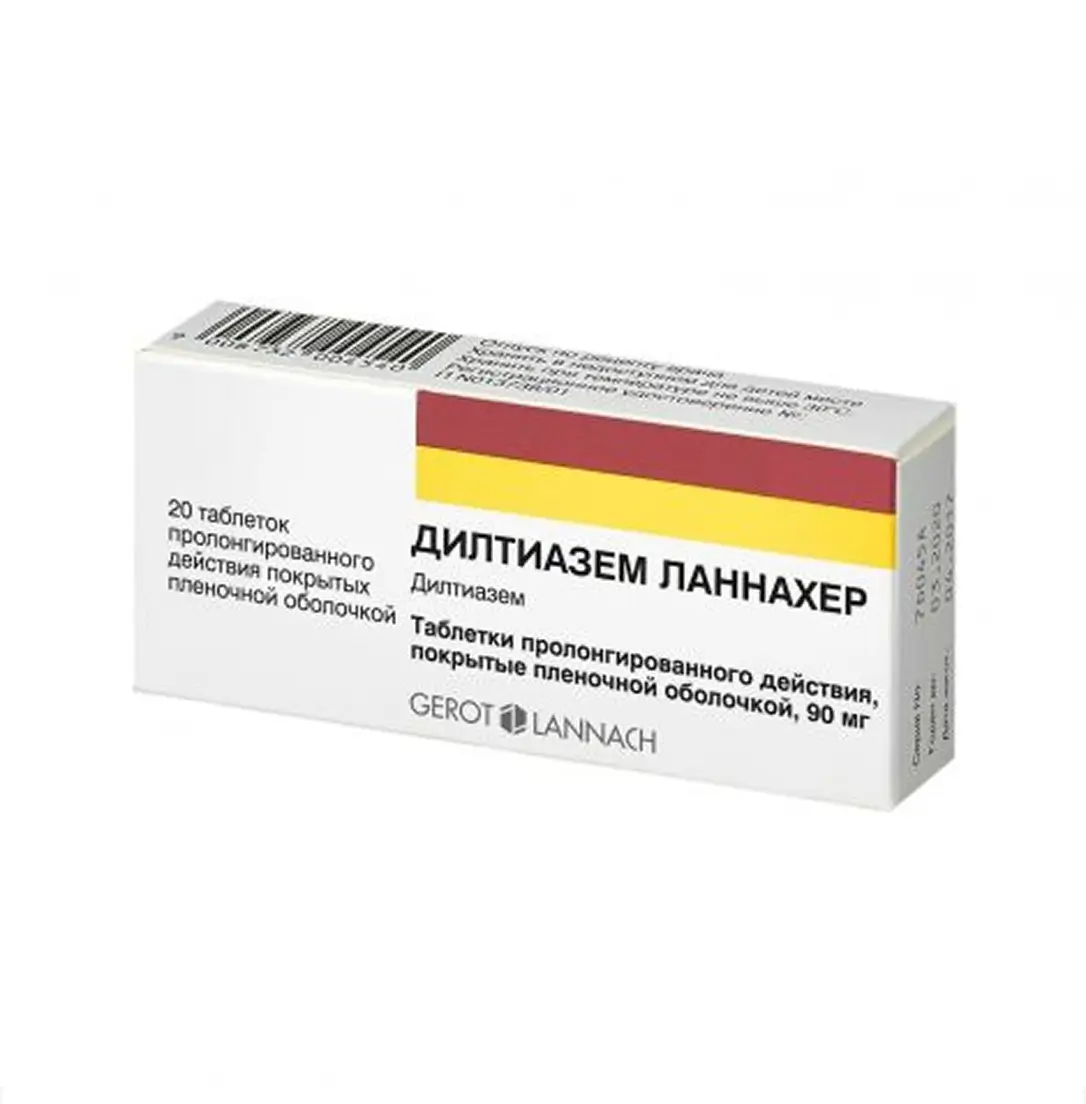 Diltiazem Lannaxer tab. 90mg №20