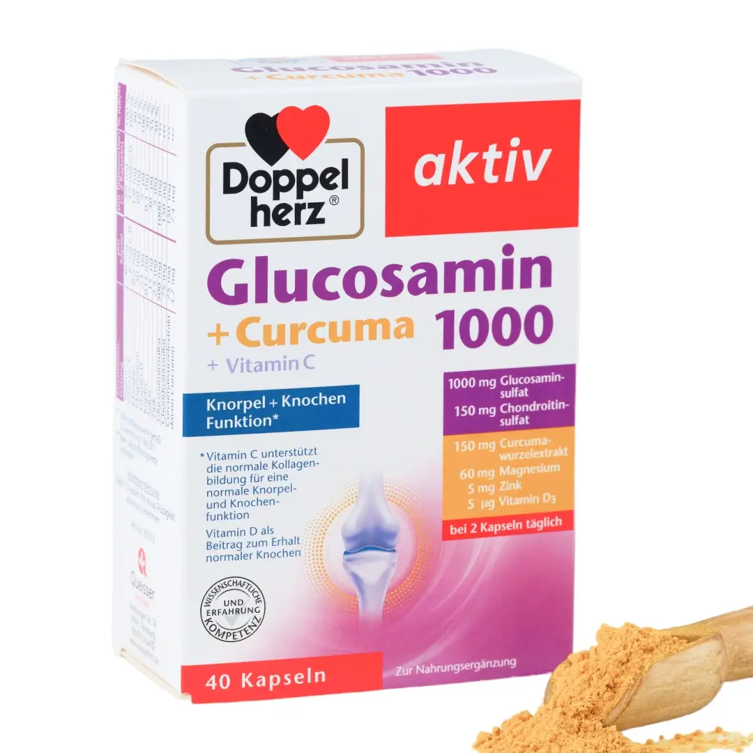 Doppelgers aktiv Glyukozamin 1000+Kurkuma+Vit. S kaps. №40
