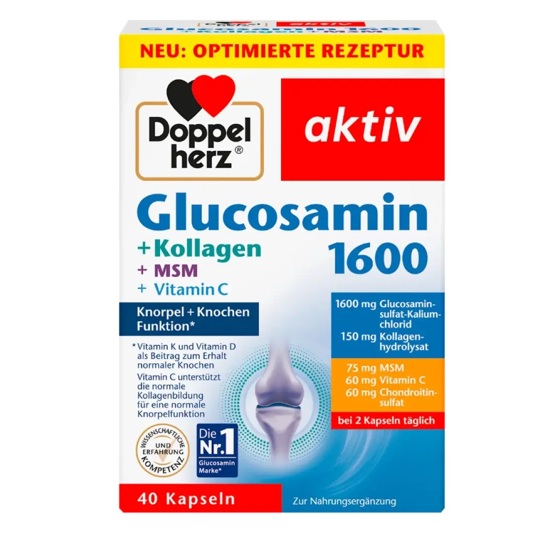 Доппельгерц актив Глюкозамин 1600+Коллаген+МСМ+Гиалурон капс. №40