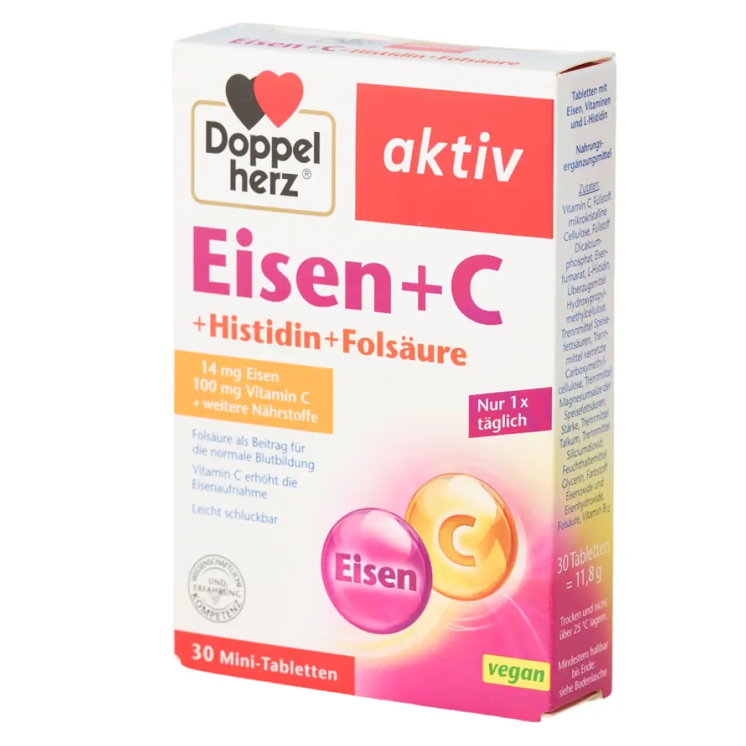 Доппельгерц Актив Железо+С+Гистидин+Фолиевая к-та таб. №30