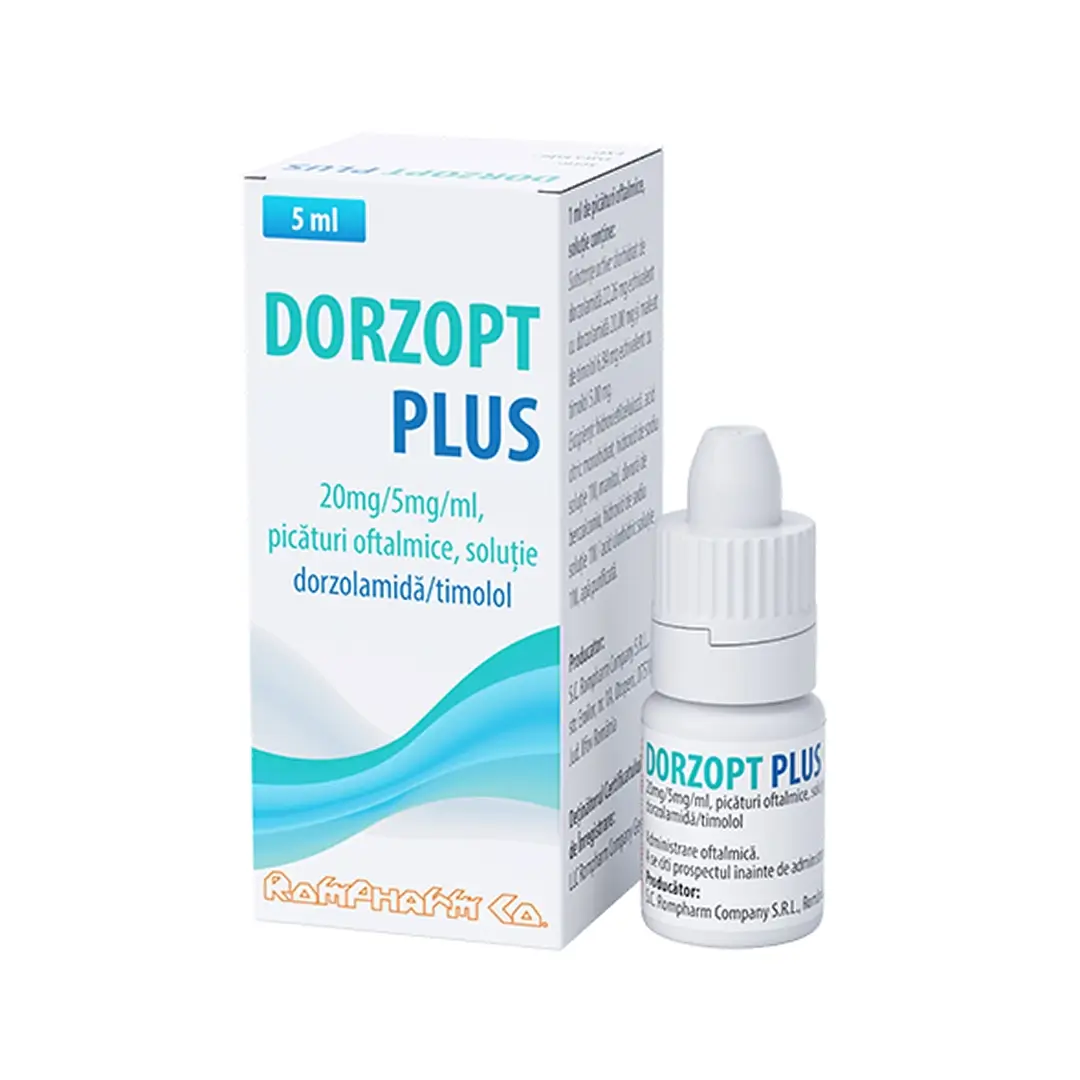 Dorzopt plyus 20mg/ml+5mg/ml 5ml