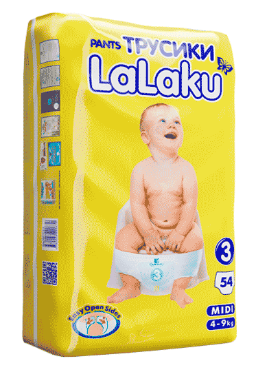 Подгузники дет. LaLaKu-3 №54