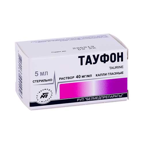 Тауфон р-р гл/капли 40мг/мл 5мл