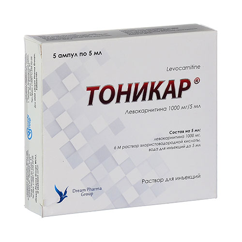 Tonikar r-r d/in. 1000mg/5ml №5