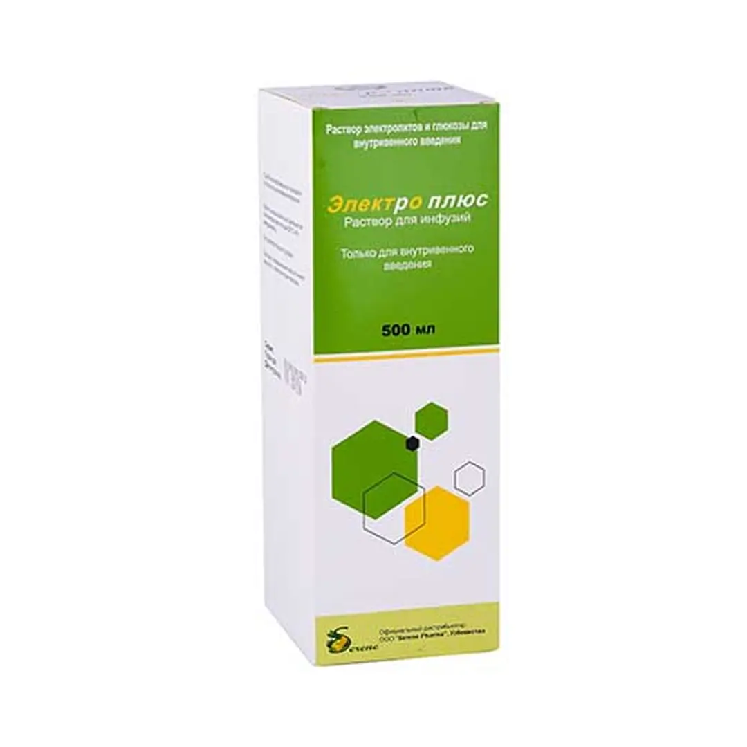 Elektro plyus r-r d/inf 500ml