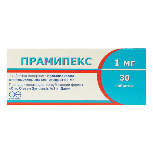 ПРАМИПЕКС ТАБ 0,25МГ N30
