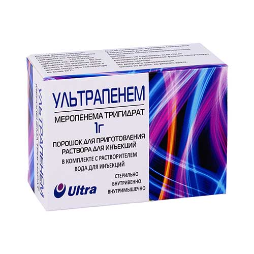 Ультрапенем пор. д/ин. 1,0г+р-ль фл №1
