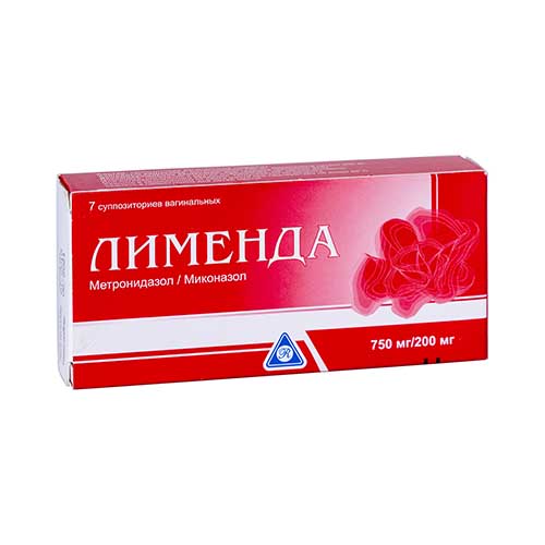Лименда ваг. супп. 750мг/200мг №7