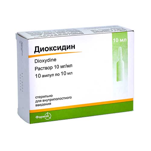 Dioksidin r-r 10mg/ml 10ml N10