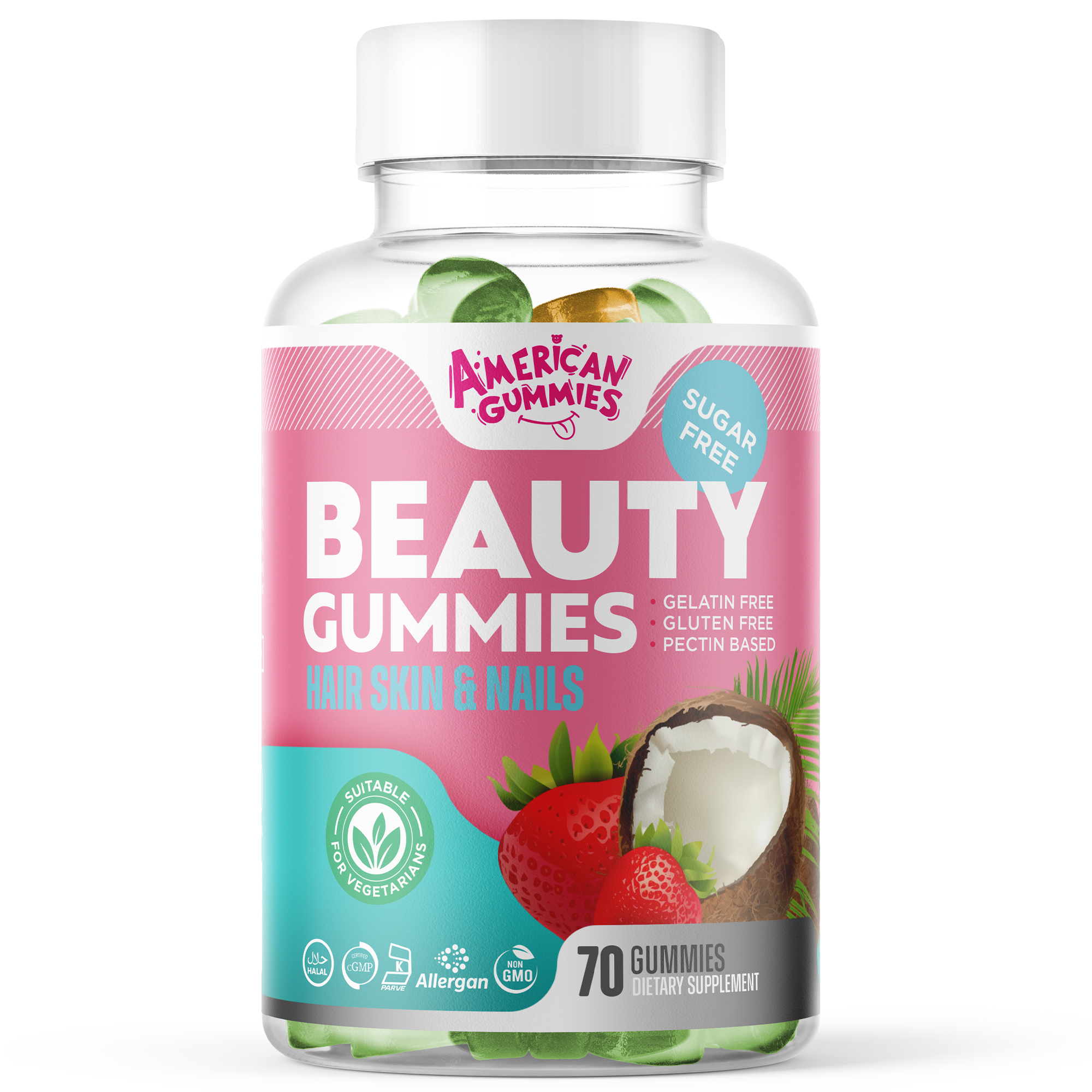Витамины American Gummies Beauty for Hair, Skin, Nails №70