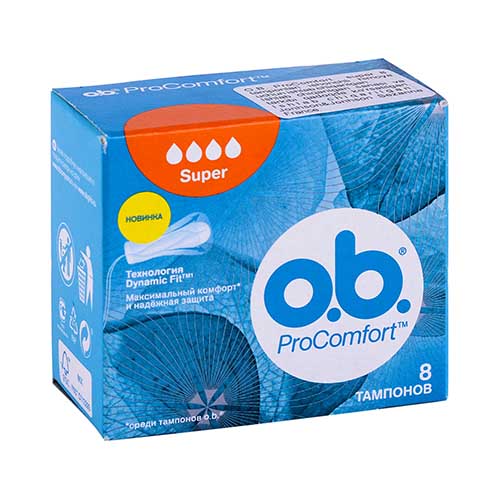 Tamponi gigiyen. o.b. ProComfort Super №8