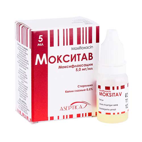 Мокситав капли глаз. 0.5% 5мл №1