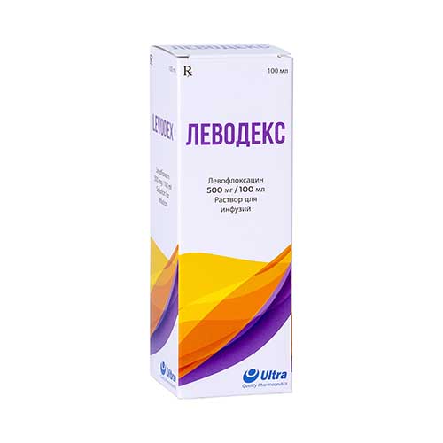 Levodeks r-r. d/in. 500mg/100ml 100ml