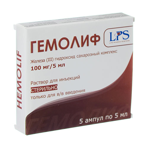 Gemolif r-r d/in 100mg/5ml №5